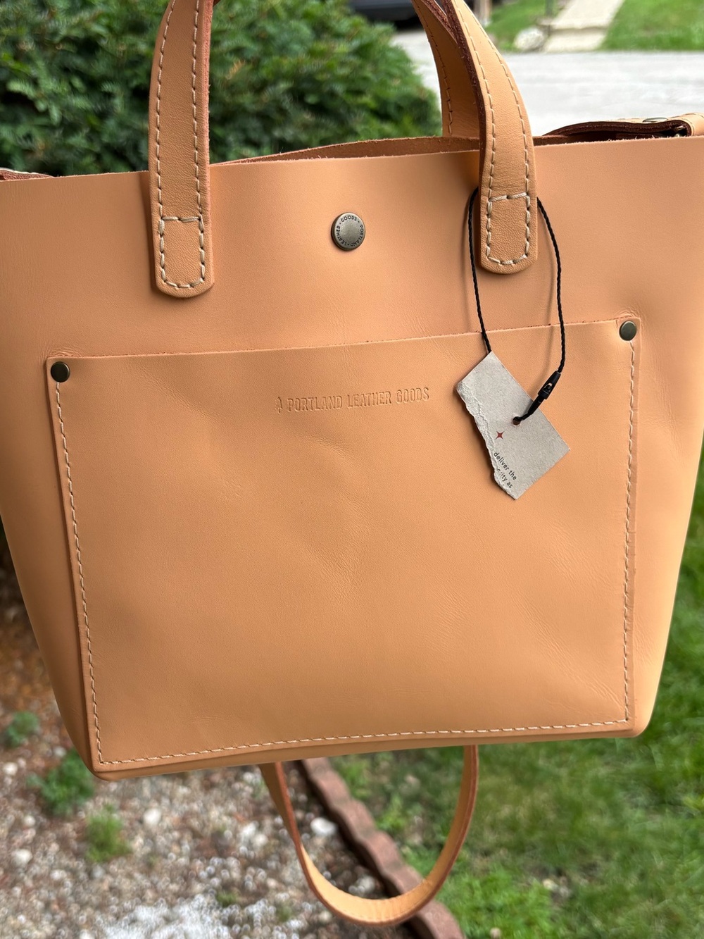 Portland Leather Goods Mini Crossbody Tote - Picture 16 of 16
